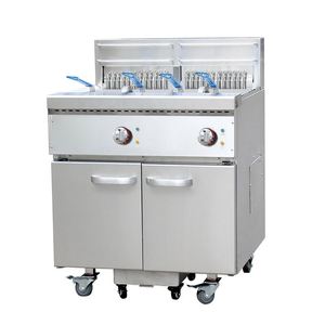 Freidora Eléctrica Comercial Kingbetter de Acero Inoxidable con Tanque Único, Arranque con un Toque, Capacidad de Aceite de 35-40L*2, Filtro de Aceite - Product Image 1