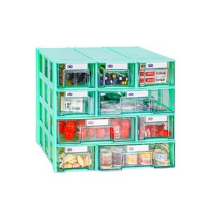 Cajones transparentes duraderos de fácil montaje, módulos de almacenamiento de plástico, organizador ajustable, armario y caja de almacenamiento de escritorio - Product Image 2