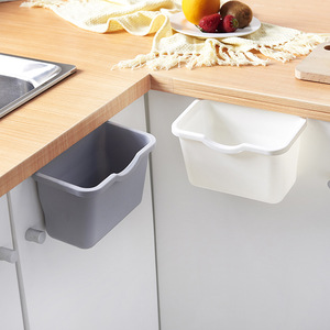 Kitchen <b>Cabinet</b> Door Hanging Trash Can 4L Below Rectangular Plastic Wall Mounted Indoor Use - Product Image 2