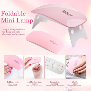 Kit de manucure pour nail art 12 pièces, lampe UV LED 6W, gel d'extension 15ml, base et top coat, longue tenue, kit de gel pour ongles DIY - Product Image 3