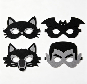 Máscara Infantil de Dibujos Animados para <span class=keywords><strong>Halloween</strong></span>, Paquete de Decoración DIY, Suministros de Maquillaje para Fiestas Escolares, Regalo para Niños - Product Image 1