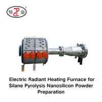 Horno de Calefacción Eléctrico Radiante de 40kW, Reactor de Lecho Fluido de Alta Temperatura Uniforme con Proceso de Polvo de Nano Silicio y Acero Inoxidable
