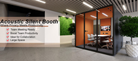 Cabine insonorisée XL grande capacité, son de haute qualité, multifonctionnelle pour bureaux et réunions de groupe, fabriquée en Chine