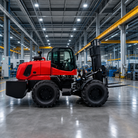 Nouveau chariot élévateur tout-terrain diesel certifié CE EPA, 3 tonnes, 5 tonnes, 4x4, pour utilisation en extérieur sur terrain accidenté