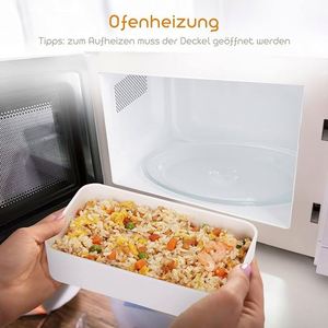 Bento Adult Lunch Box, 1200 ml Japanese Bento Box, 2-Tier Lunch Box with Cutlery and Bag, Lunch Box for Adults and Children for - Product Image 3