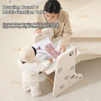 Table de jeu multifonctionnelle transformable pour enfants avec blocs de construction, tableau de dessin et bureau d'étude – OEM/ODM personnalisé