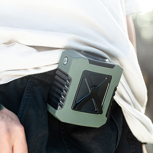 Venta al por mayor al aire libre 8000mAh ventilador portátil sin aspas manos libres personal circulador de aire Mini colgante cintura Clip ventilador con Banco de energía - Product Image 1