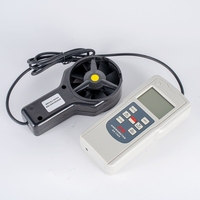 Mesure numérique de la vitesse du vent Testeur de température AA-136AA Anémomètre portable Affichage Lcd Vitesse du débit d'air Compteur de vent