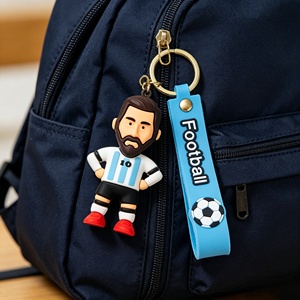Porte-clés personnalisés sur mesure, designs variés, faible MOQ, échantillon gratuit, cadeau sportif pour les fans de football - Product Image 4
