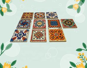 Mosaico de Cerámica de Porcelana con Patrón de Estilo Nacional, Hecho a Mano, en Diferentes Colores y Formas, para Decoración del Hogar, Mosaico Cuadrado Bien Diseñado - Product Image 2