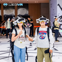 LEKE VR - Simulador de Disparos en Arena de Movimiento Libre, Latencia Cero, Multijugador, Plataforma Arcade 9D, Juego de Disparos de Realidad Virtual