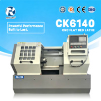 Torno CNC de Alta Precisión CK6140 para Trabajo Pesado, Torno de Bancada Plana para Mecanizado de Piezas de Eje, Engranajes y Bridas Metálicas