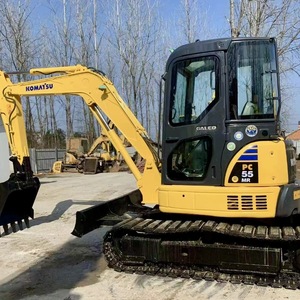Excavadora Usada Komatsu PC55MR de 5 Toneladas, Mini Excavadora Hidráulica de Orugas, Maquinaria Japonesa, Equipo Pesado Compacto en Venta - Product Image 1