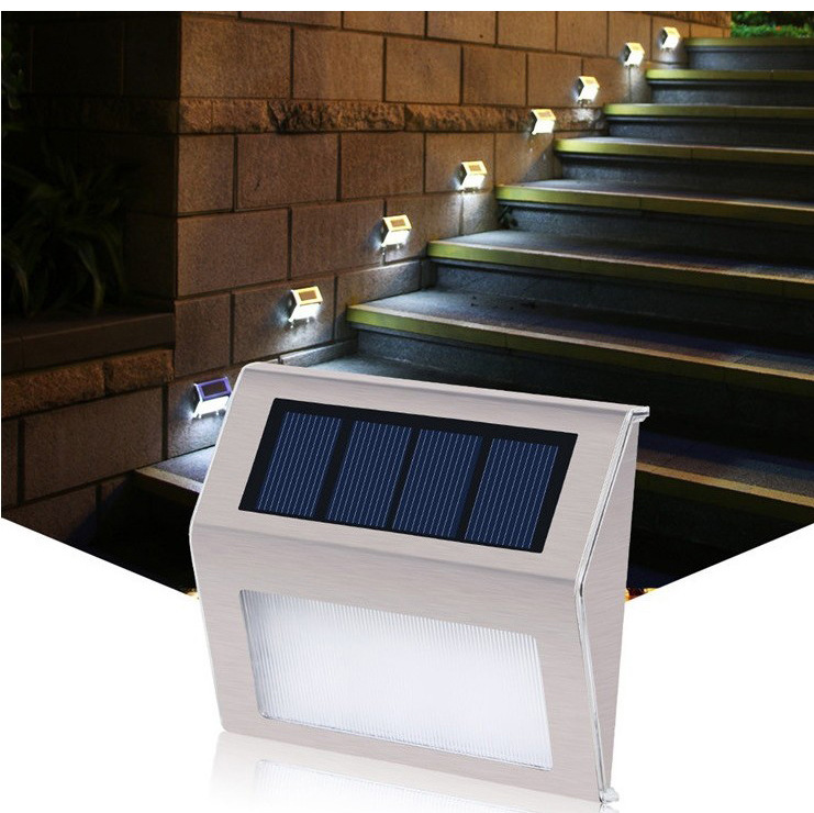 Высококачественные водонепроницаемые 3led нержавеющие солнечные ограждения для лестницы садовый парк plazza path outdoor