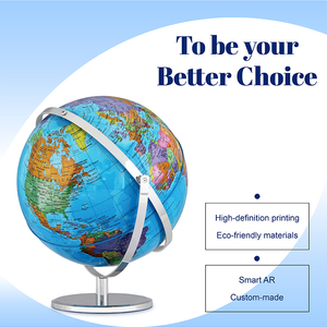 25cm HD Retro Cổ Thế Giới toàn cầu trái đất lớn toàn cầu cho sinh viên văn phòng phòng phòng khách trang trí Chính trị huyện bản đồ Trái Đất toàn cầu - Product Image 3