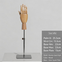 Maniquí de Madera de Alta Calidad para Exhibición de Joyería, con Postura de Artista