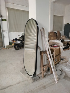 2023 Offre Spéciale LED Station de miroir mural Simple noire, Station totale d'occasion à vendre, Stations de Salon lumineuses, durée de vie de 10 ans - Product Image 4