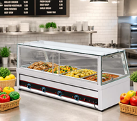 Chauffe-Plats Électrique Bain-Marie Professionnel en Acier Inoxydable pour Buffet, Cuisine et Traiteur