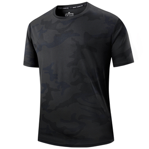 T-shirt à manches courtes pour homme, imprimé camouflage, taille européenne, logo personnalisé, chemise d'extérieur à séchage rapide - Product Image 3