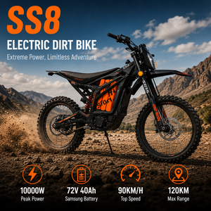 Motocicleta Todoterreno de 72V con Autonomía de 120 km, Motocicleta Eléctrica para Adultos con Alto Torque - Product Image 1