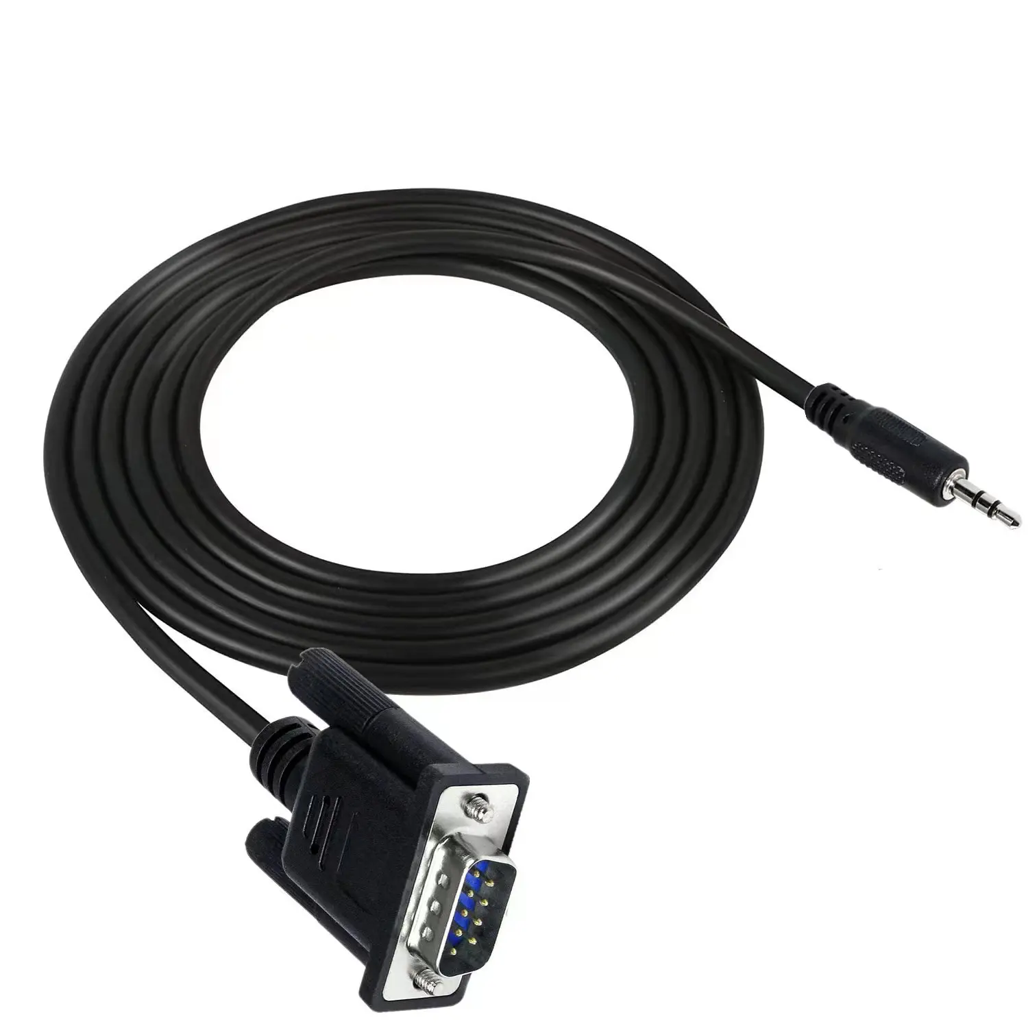 DB9 9 Pin male to 3.5mm Male Plug Serial Cable RS232 to 1/8 inch Conversion Cable Cord- 6FT/1.8M