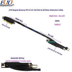 270 度 PCI-E 4.0 16X 转 PCIe X8 GEN4 显卡 GPU 转接延长线 16Gbps 0.3M 0.4M 0.5M 0.6M 适用于 AI 服务器 - Product Image 3