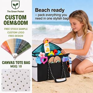 Bolsa de Playa de Neopreno Perforada de Grado Marino, Resistente a la <span class=keywords><strong>Arena</strong></span>, de Secado Rápido, Impermeable, de Gran Capacidad, para Mujer - Product Image 1