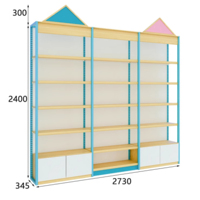 Présentoir en bois pour magasin de bébé pour couches biberons sucettes avec porte-étiquettes
