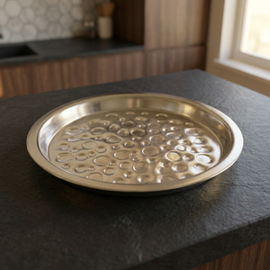 Plateau de fête en aluminium de luxe, motif cœur, compatible micro-ondes et léger - Product Image 3