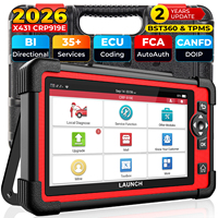 Escáner de Diagnóstico para Autos CRP919E, Pantalla LCD Roja, OBD2, Sistema Completo, Herramienta Universal para Vehículos