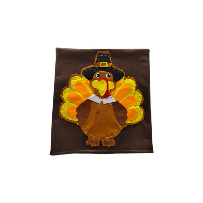 ようこそ協力幸せな感謝祭トルコクッションカバーチェアカバー装飾秋の装飾品