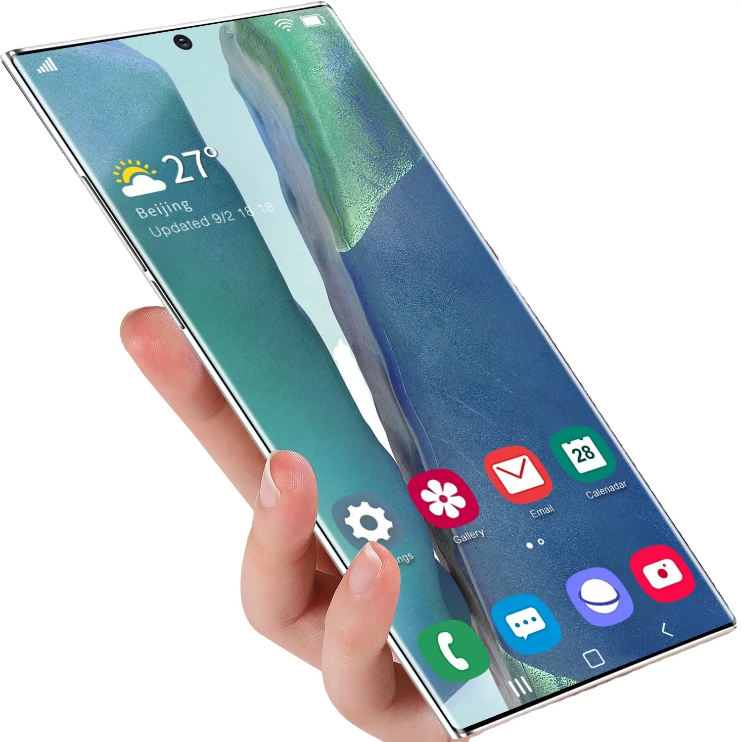 Новый дизайн Горячая Распродажа в 2021 Note20U + 8 Гб + 512 Гб оригинальный смартфон 6,9 дюйма AMOLED экран Android 11,0 телефон смарт-телефона с мотивами игр