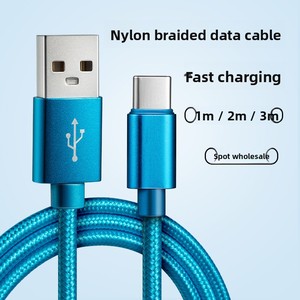 Câble de charge rapide tressé en nylon de type C compatible avec Android et <span class=keywords><strong>iPhone</strong></span> - Product Image 5