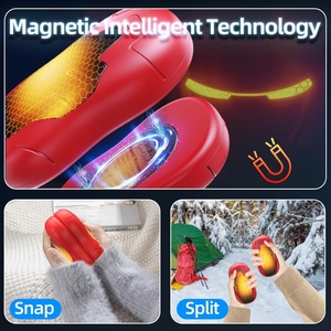 Hand Foot Warmer <b>USB</b> Rechargeable Electric 2 Pack Magnetic Double Side <b>Heating</b> Warmer for Car & Outdoor Winter Use - Product Image 6