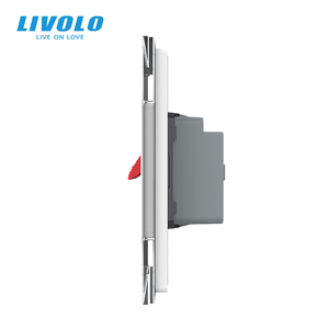 <span class=keywords><strong>Prise</strong></span> murale audio LIVOLO standard britannique 86*86mm 2 modules avec support, borne haut-parleur Hi-Fi premium pour home cinéma et systèmes audio - Product Image 3