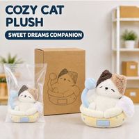 Peluche chaton en train de se baigner personnalisée, directement de l'usine, OEM ODM, en coton PP et polyester, animal en peluche en gros, MOQ, peluche amusante