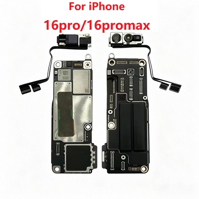 Unlocked Haoguang Mainboard iPhone 16 Pro Max 256GB 512GB 8GB RAM Logic Board Face ID Clean ICloud Fully Tested Mobile Phone