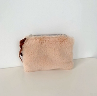 Petit sac carré en peluche Ins multicolore Mini sac cosmétique organisateur de maquillage étudiants porte-monnaie porte-carte filles pochette sacs