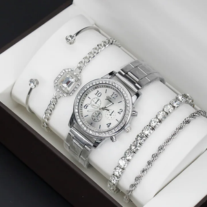 Orologi al Quarzo da <span class=keywords><strong>Donna</strong></span> di Tendenza, con Diamanti Incastonati, in Acciaio Inossidabile da 18mm, Gioielli Casual per Studentesse e Consumatori Transfrontalieri - Product Image 6