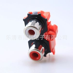 Connecteur RCA Phono Rouge à 3 Broches pour Montage sur Panneau, Prise Audio Vidéo du Modèle - Product Image 3