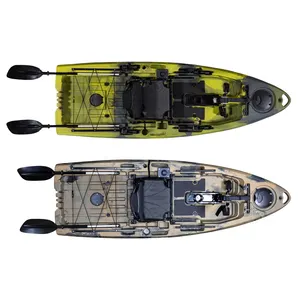 LSF 2,9 m de longitud pequeño pedal kayak pesca pez grande LLDPE/LDPE/HDPE material con accesorios buena estabilidad
