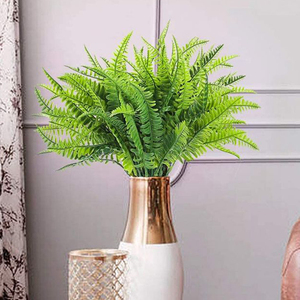 Nouveauté 2023 : Mini-buissons artificiels en céramique blanche pour décoration intérieure, fausse herbe et plantes artificielles - Product Image 2