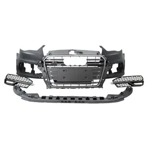 A3 8V Car Front Bumper For Audi A3 S3 8V Car Bodikits Without Grill Audi A3 S3 8V Car Bodykit 2012 2013 2014 2015 2016