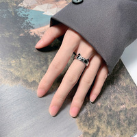 Bagues Panda Cartoon Adorables pour Femmes et Filles, Bague Ajustable en Forme d'Animal, Accessoires de Bijoux