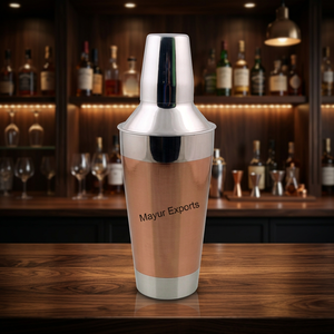 Coctelera Moderna de Acero Inoxidable Modelo 7090 de Mayur Exports, Acabado en Cobre Negro Ecológico, 500 ml, Profesional para el Hogar - Product Image 2