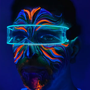 <span class=keywords><strong>Pintura</strong></span> corporal que brilla <span class=keywords><strong>en</strong></span> la oscuridad, Impresión de tu logotipo <span class=keywords><strong>en</strong></span> el tubo, <span class=keywords><strong>pintura</strong></span> corporal de neón lavable - Product Image 1