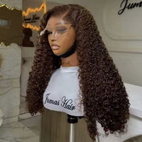 Peluca frontal de encaje 5x5 de cabello humano, densidad 250%, encaje HD, sin pegamento, pre-arrancada, pre-cortada, para mujeres negras, con raya lateral
