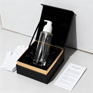 Botella de Vidrio Vacía de Lujo de 20 ml, 30 ml, 100 ml, con Cabeza Dosificadora Blanca Brillante para Esencia, Loción, Cosméticos, Protector Solar, Tónico - Product Image 6