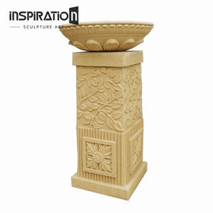 Vase à plantes en pierre préfabriquée style <span class=keywords><strong>Versailles</strong></span> pour centre commercial, bac à plantes d'entrée en pierre préfabriquée, style rincon en pierre - Product Image 3