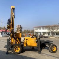Vente chaude usine : Machine de forage de puits d'eau montée sur remorque pour forages profonds de 100m, 200m, 300m, 400m de profondeur